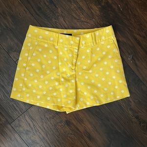 Yellow Polka Dot Ann Taylor Shorts